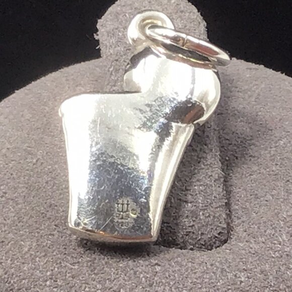 James Avery Sterling Silver Bangle Bracelet And Basketball Charm - Picture 5 of 11